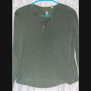 Women’s Long Sleeve Half Button up Shirt
